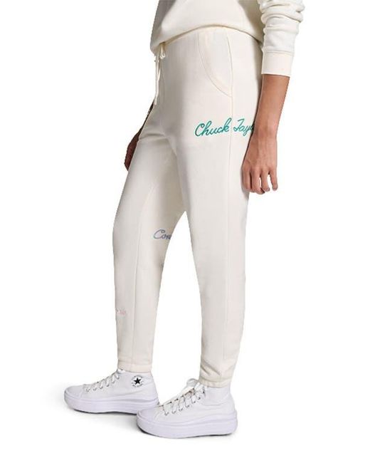 Converse White Chuck Taylor Script Joggers