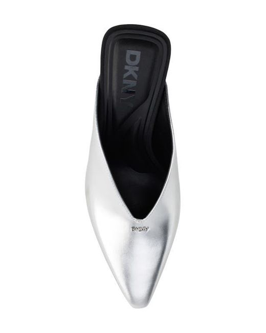 DKNY White Cadena Mule