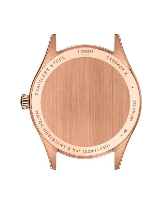 Tissot Black Classic Dream Automatic Leather Strap Watch, 40Mm for men