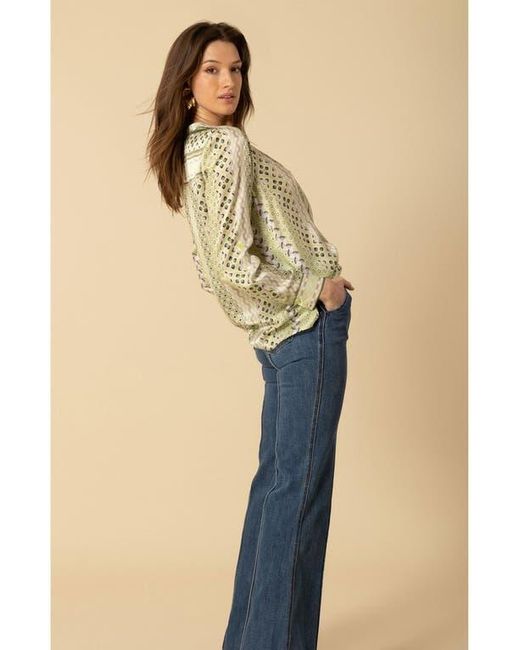 Hale Bob Natural Siena Charmeuse Top