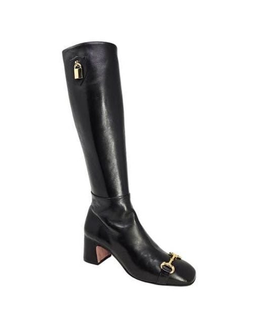 Madison Maison Black Tall Lock Boot