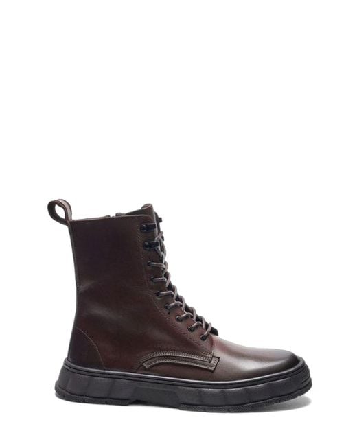 A. Veer Brown Bastion Ankle Boot for men