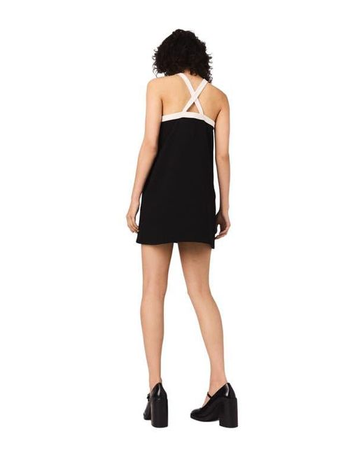 Maje Black Heavy Crepe Tuxedo Dress