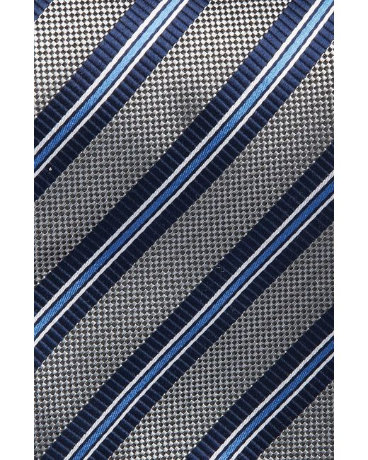 Nordstrom Blue Stripe Silk Tie for men