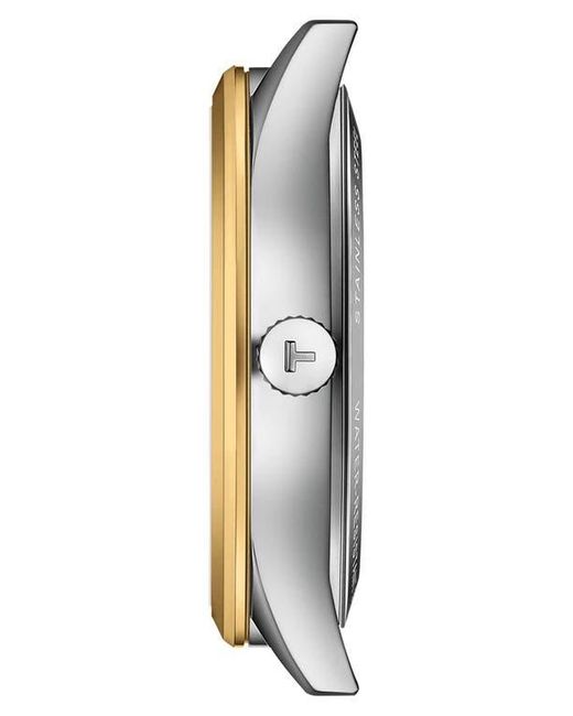 Tissot Metallic Classic Dream Powermatic 80 Two-Tone Bracelet Watch, 40Mm for men