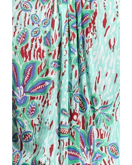 Poupette Blue Callie Print Cover-Up Minidress