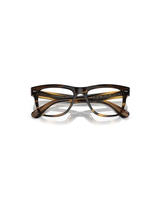Oliver Peoples Brown 51Mm Rectangle Optical Glasses