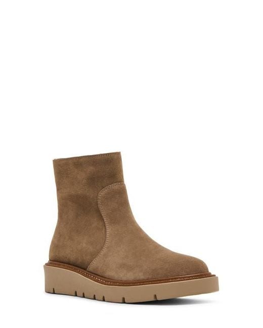 Blondo Brown Motion Wedge Bootie