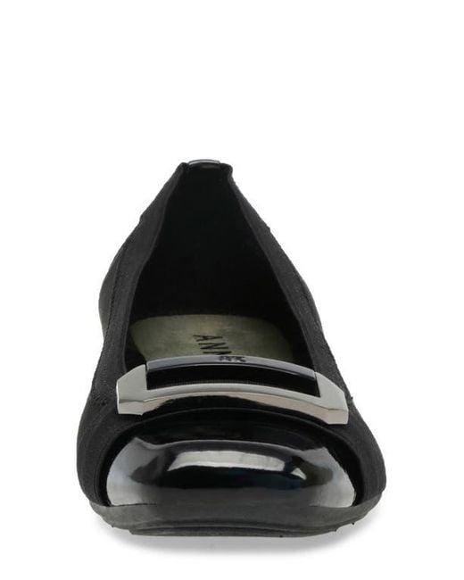 Anne Klein Black Uplift Flat