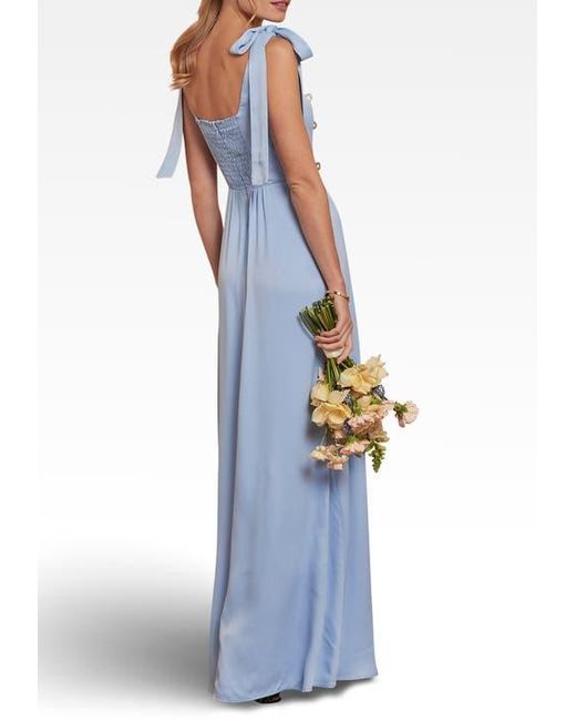 maids to measure bridesmaid dresses Maids to Measure - Bridesmaid Tie Shoulder Maxi Dress - Women - Viscose