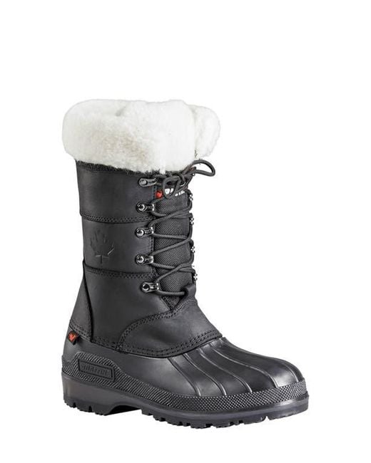Baffin Black Maple Leaf Waterproof Snow Boot