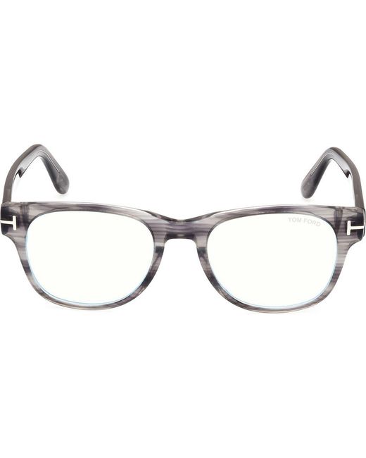 Tom Ford Brown 52Mm Square Light Blocking Optical Glasses for men