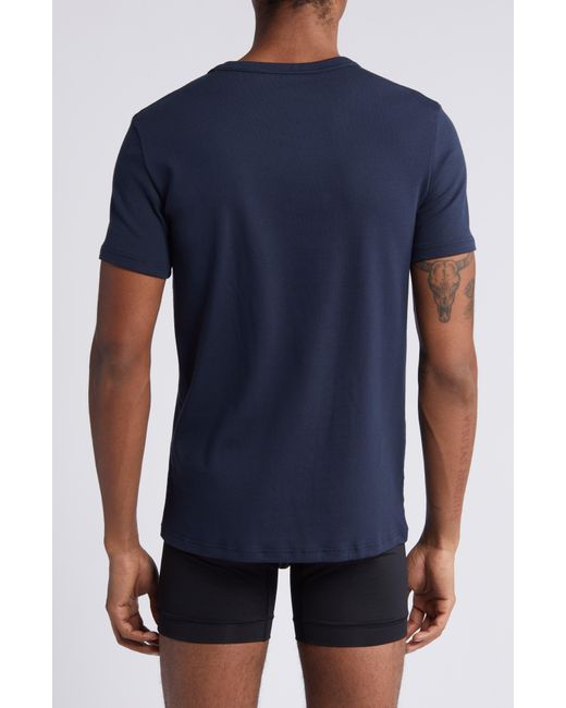 Tom Ford Blue Cotton Jersey Crewneck T-shirt for men