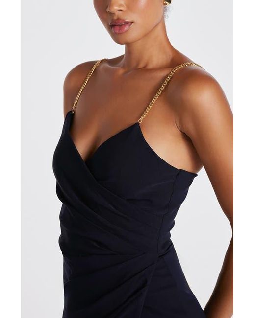 Bishop + Young Blue Malone Faux Wrap Dress