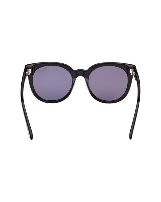 Tom Ford Black Moira 53mm Polarized Butterfly Sunglasses