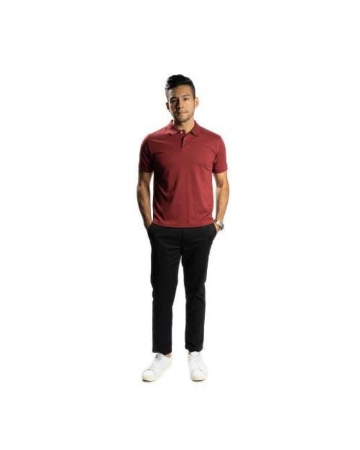 Peter Manning Black Lightweight Stretch Chinos Slim Fit for men