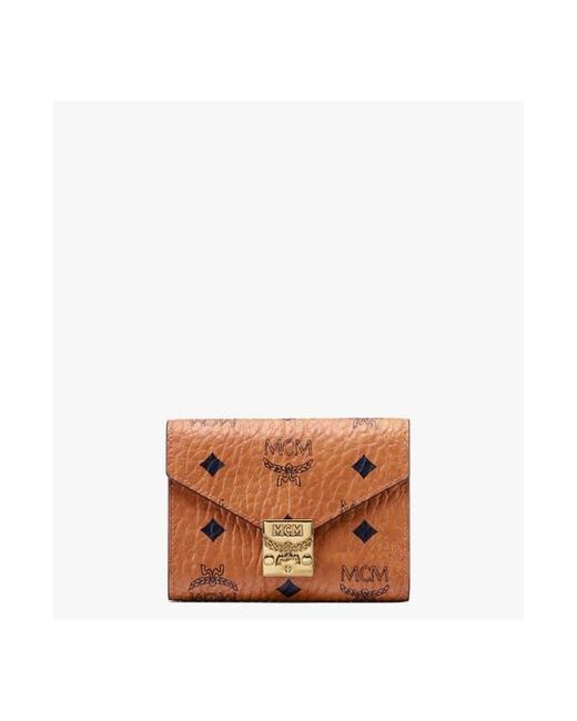 MCM White Tracy Trifold Wallet