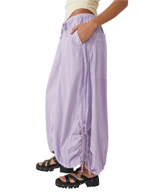 Free People Purple Picture Perfect Parachute Maxi Skirt