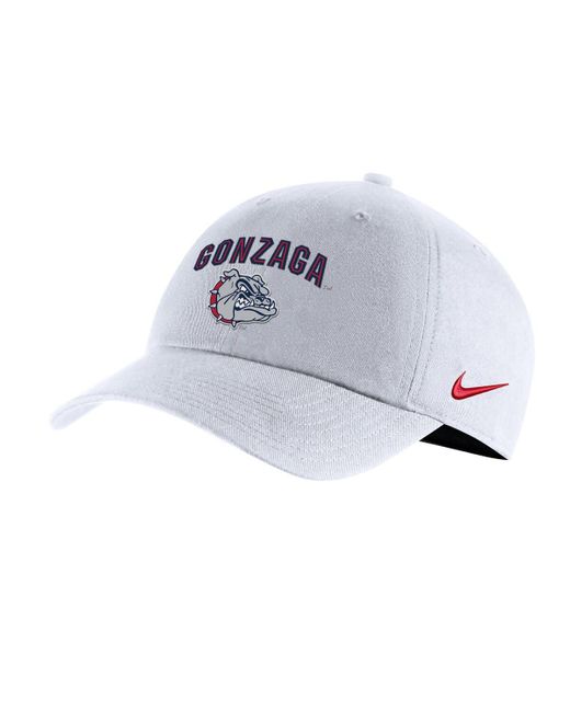 Nike White Unisex Gonzaga Bulldogs Heritage86 Logo Performance Adjustable Hat At Nordstrom