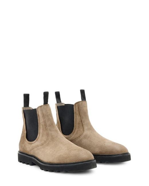 All Saints Size 9 Tan Suede Chelsea Boot Shoes NWB AllSaints Bloom suede Chelsea boots in stone gray | ASOS main image 2