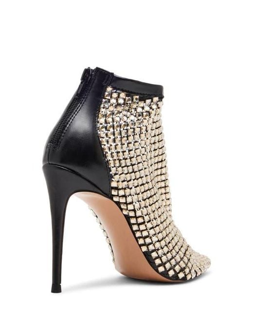 Steve Madden Multicolor Dancin' Crystal Mesh Pointed Toe Bootie