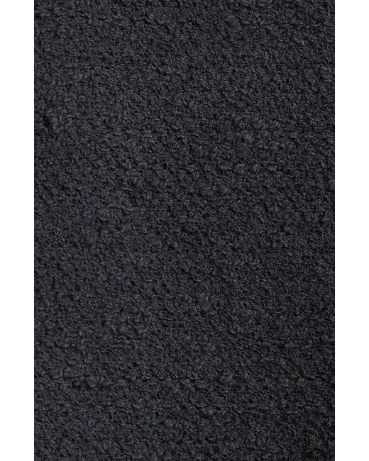 Oscar de la Renta Black Sleeveless Cotton Blend Tweed Dress
