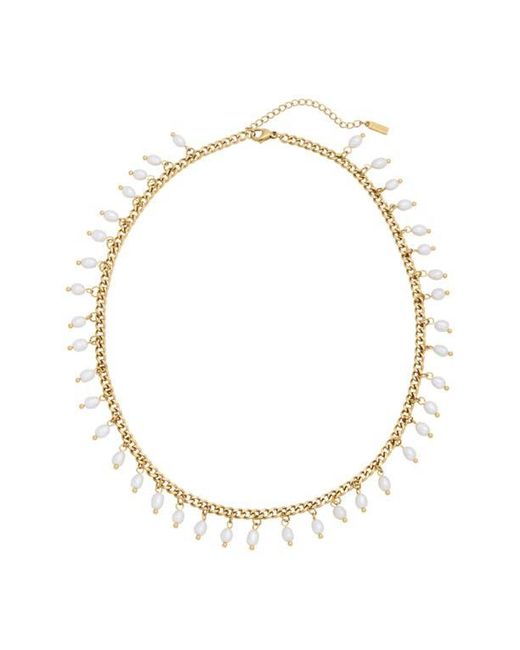 st. Moran White Vicentina Freshwater Pearl Necklace
