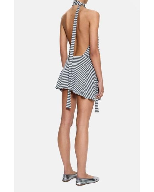 Jaded London Enya Backless Minidress in Gray | Lyst