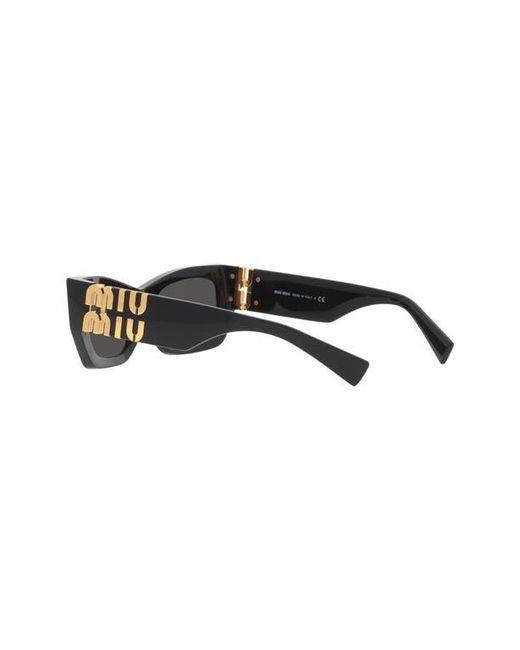 Miu Miu Gray 53Mm Rectangular Sunglasses