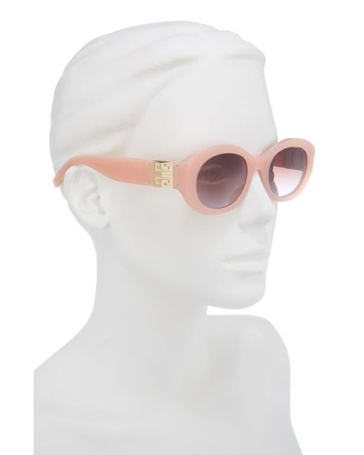 Givenchy Pink 4G Oval Sunglasses