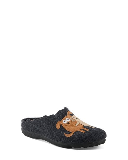 Flexus by Spring Step White Petlove Slipper