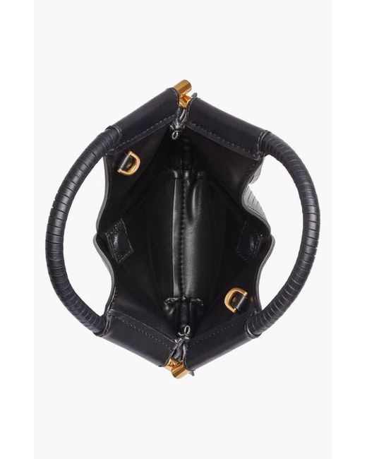 Donna Karan Black Baldwin Lasercut Micro Crossbody