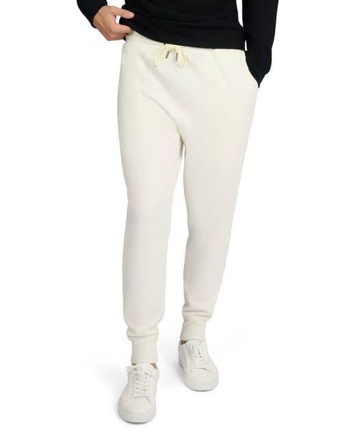 Onia White Waffle Jogger for men
