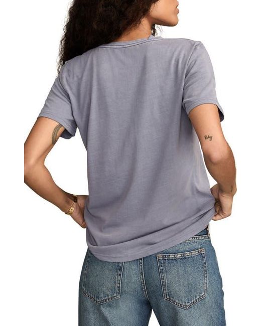 Lucky Brand Gray Guitar Hamsa Embellished Cotton Graphic T-Shirt
