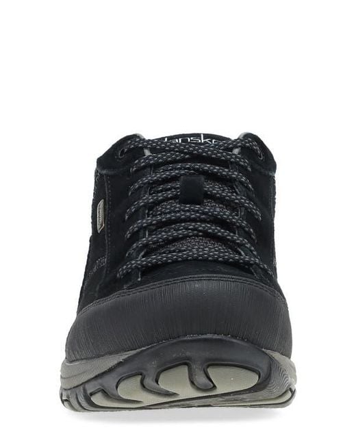 Dansko Black 'Paisley' Waterproof Sneaker