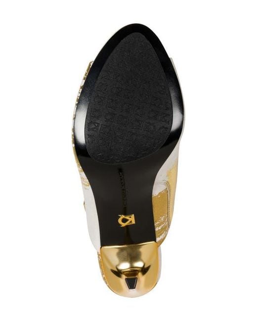 Donna Karan Metallic Donna Slide Sandal