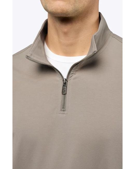 Cuts Gray Hyperloop Quarter Zip for men