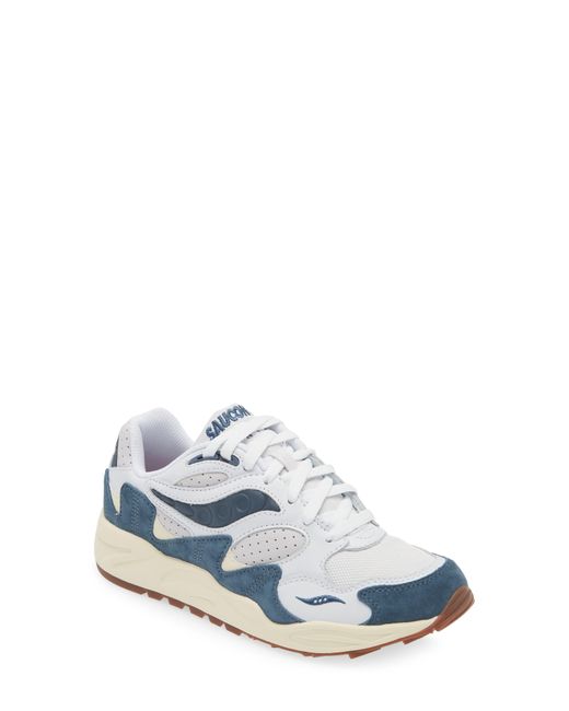 Saucony White Grid Shadow 2 Ivy Prep Sneaker for men