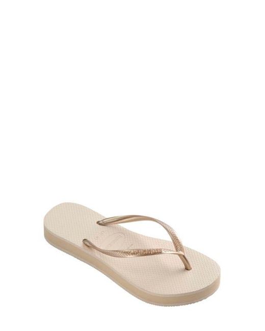Havaianas Natural Slim Flatform Flip Flop