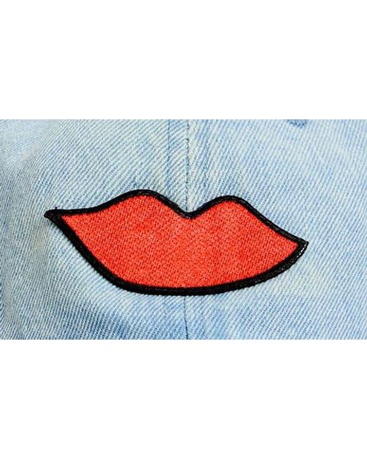 Clare V. Blue Denim Baseball Cap