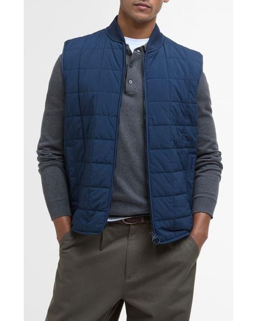 Barbour Men's Blue Elmstone Quilted Vest