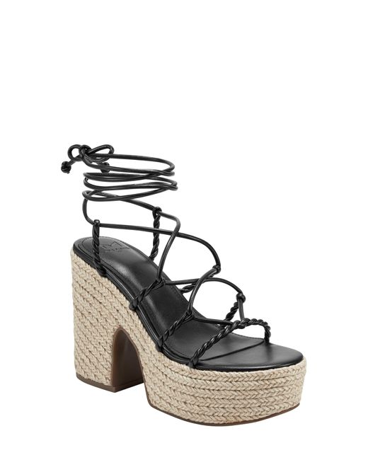 Marc Fisher Oliver Platform Sandal in Black Lyst
