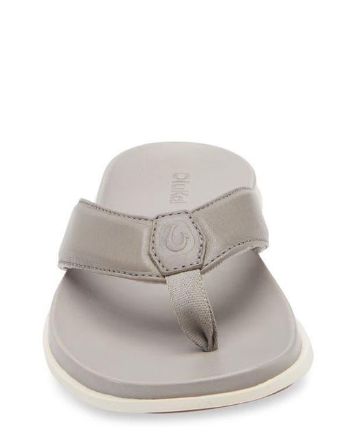 Olukai Gray Olali Flip Flop for men