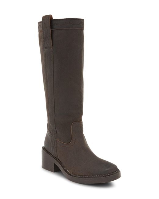 Frye Brown Kate Block Heel Boot