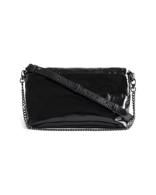 Zadig & Voltaire Black Rocky Ii Leather Crossbody Bag