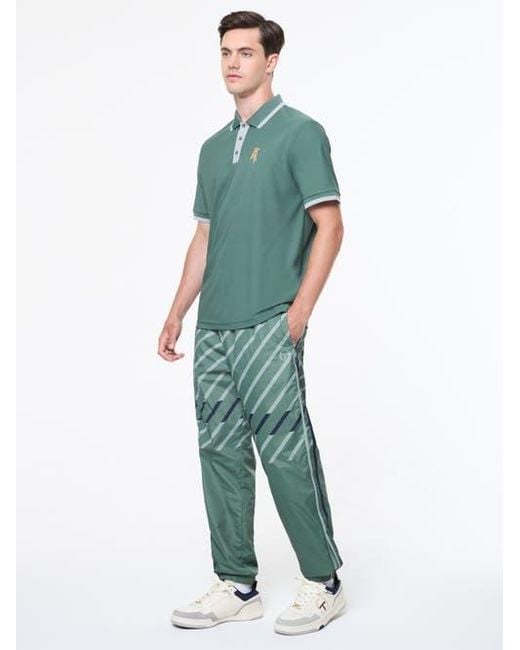 Sergio Tacchini Green Arbitro Polo for men