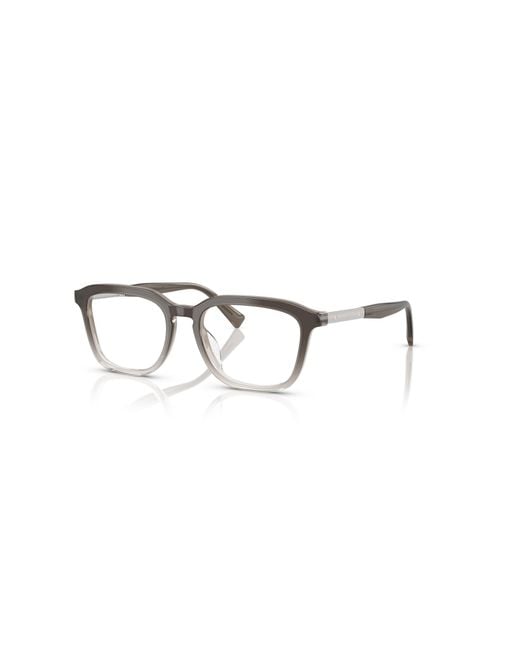 Brunello Cucinelli Metallic 53Mm Rectangle Optical Glasses