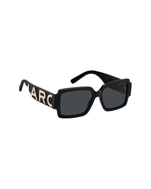 Marc Jacobs Black 55Mm Gradient Rectangular Sunglasses