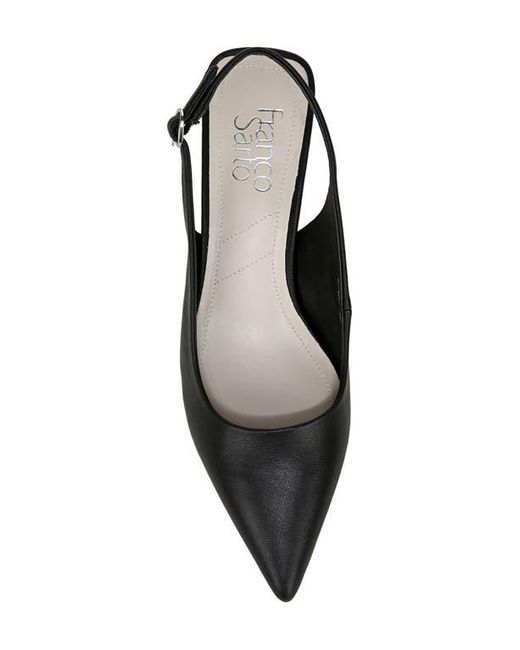 Franco Sarto Black Jaden Pointed Toe Slingback Pump