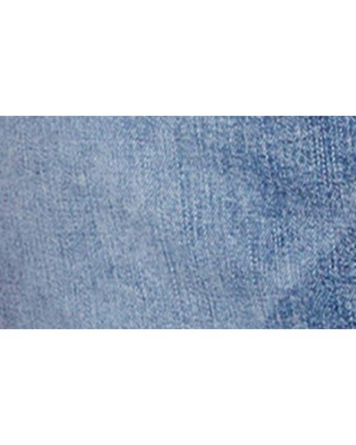 Wash Lab Denim Blue Daily Slit Denim Midi Skirt